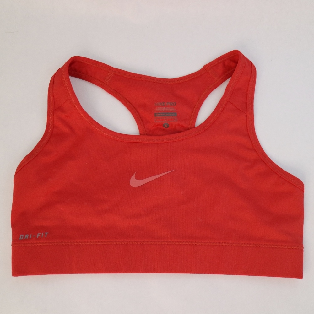 Nike Pro Dri-Fit Sports Bra in Bright Orange